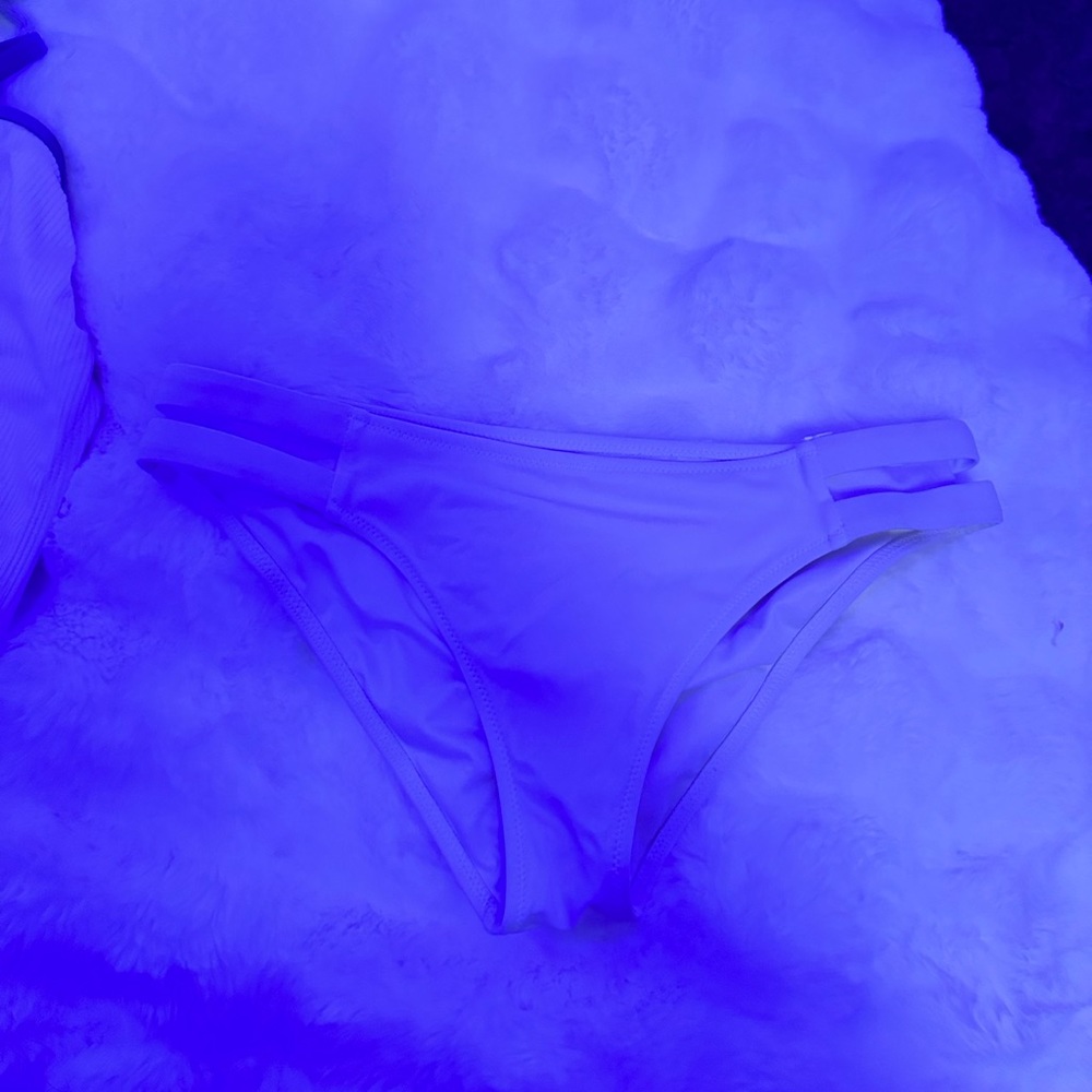 White bikini bottoms